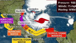 Hurricane Otto makes landfall (c) The Weather Channel