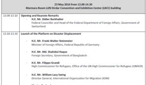 Commitments And Opportunities To Implement The Nansen Initiative Protection Agenda
