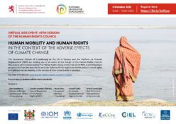 Virtual Event | Human Mobility, Human Rights And Climate Change At The Human Rights Council