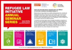 11th Refugee Law Initiative Annual Seminar Series: Human Mobility, Natural Hazards And Policy Responses