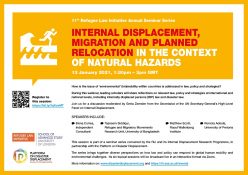 Webinar | Internal Displacement, Migration And Planned Relocation In The Context Of Natural Hazards