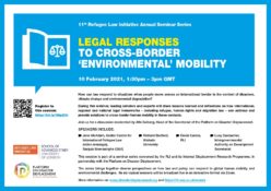 Webinar | Legal Response To Cross-Border ‘Environmental’ Mobility 