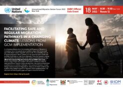 IMRF Hybrid Side Event | Facilitating Safe And Regular Migration Pathways In A Changing Climate: Lessons From GCM Implementation