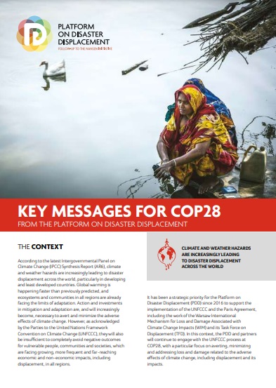 Key Messages for COP28